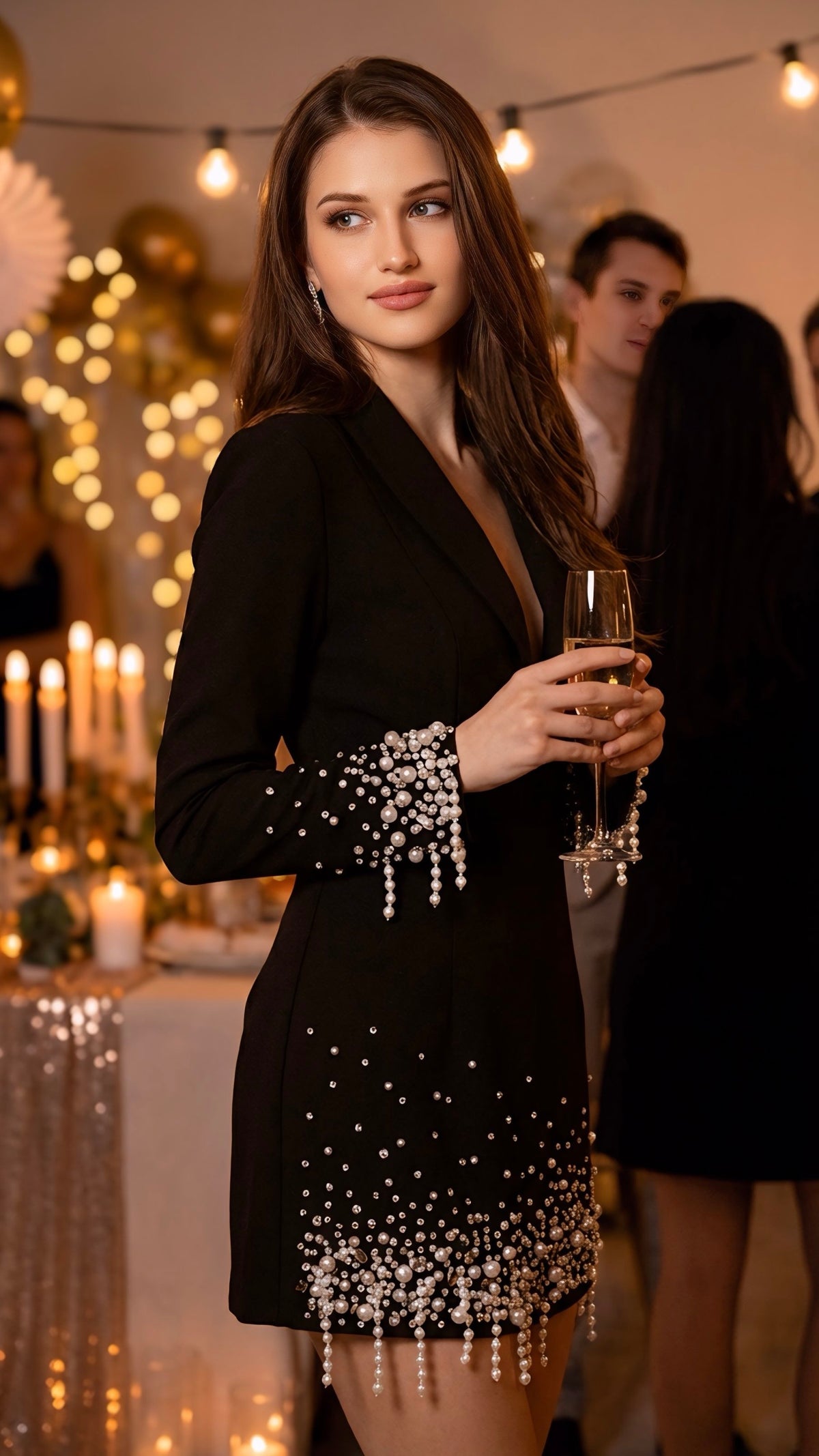 Robe perlée luxeuse