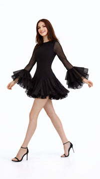 Robe luxeuse à volants