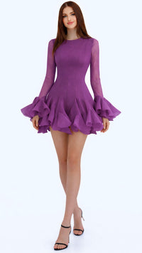 Robe luxeuse à volants
