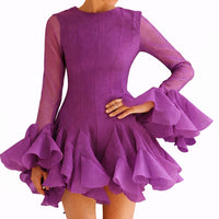 Robe luxeuse à volants