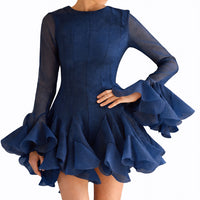 Robe luxeuse à volants