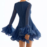 Robe luxeuse à volants