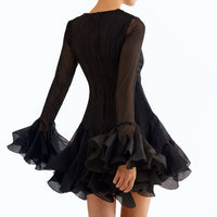Robe luxeuse à volants