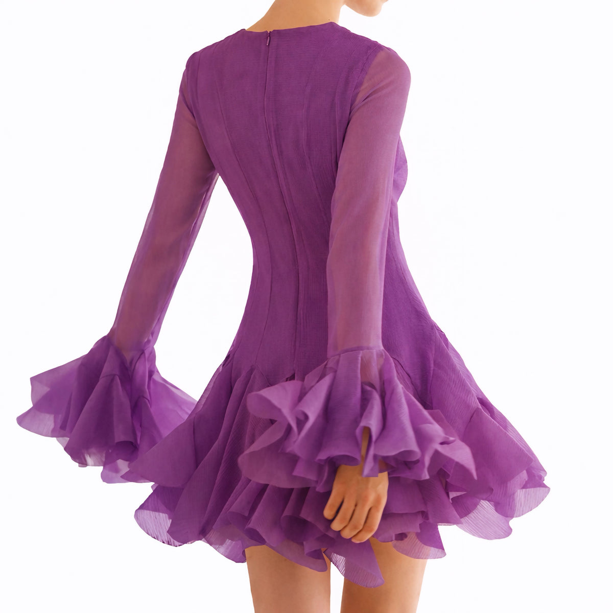Robe luxeuse à volants