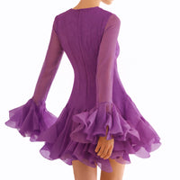 Robe luxeuse à volants