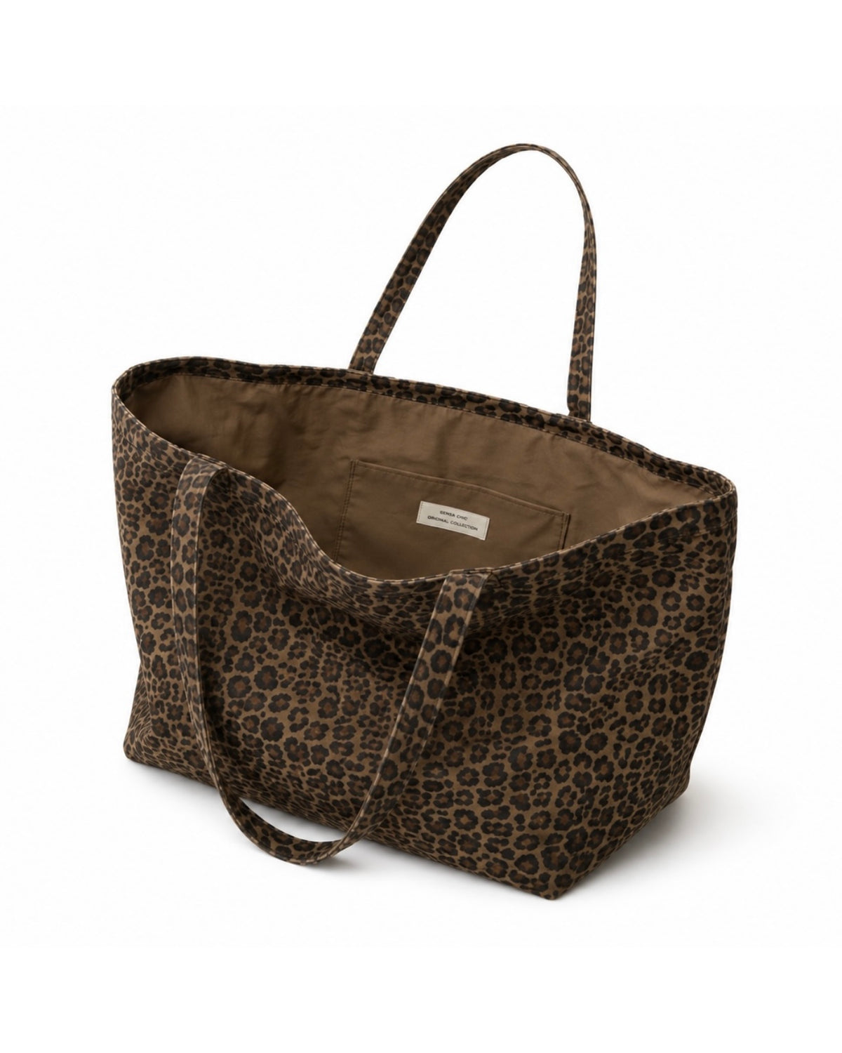 Sac à main imprimé léopard